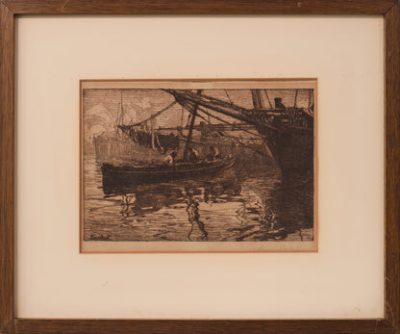 Etching of Boats - Image 2