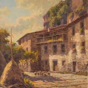 Francesc Carbonell Massabe – Farmyard with Sheep Miscellaneous