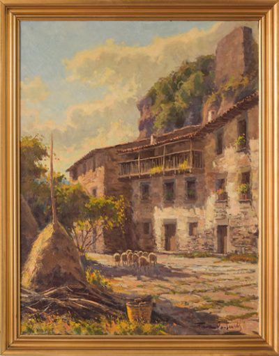 Francesc Carbonell Massabe - Farmyard with Sheep - Image 2