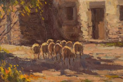 Francesc Carbonell Massabe – Farmyard with Sheep Miscellaneous 6