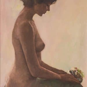 Female Nude Study with Bouquet of Flowers Miscellaneous