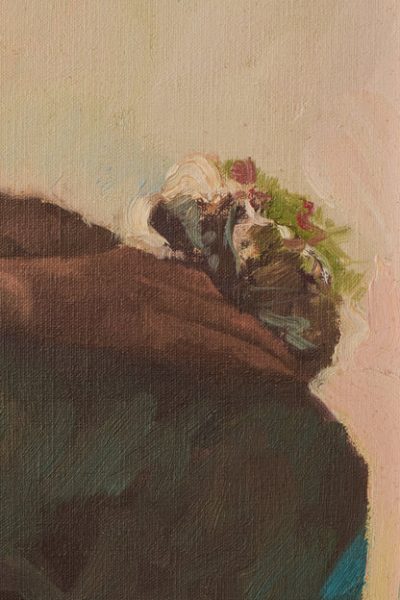 Female Nude Study with Bouquet of Flowers - Image 7