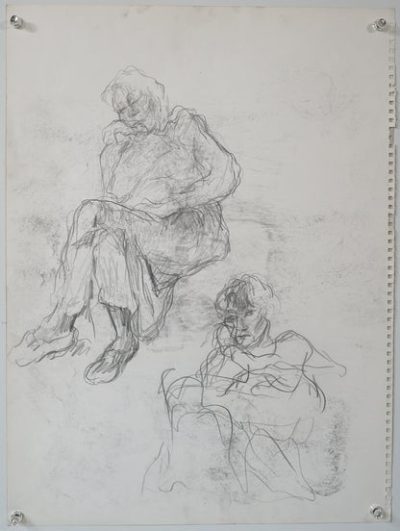Four Ink studies of various subjects
