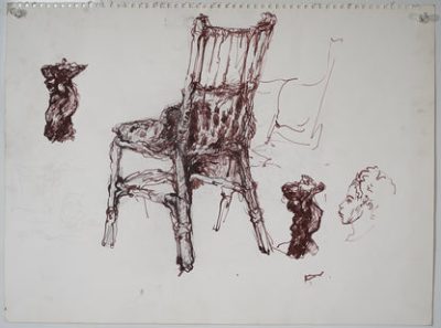 Four Ink studies of various subjects - Image 3