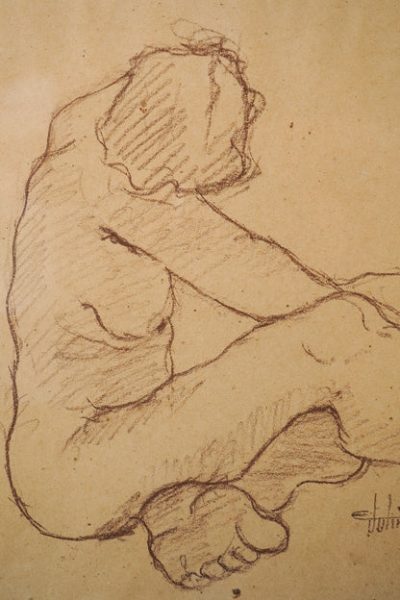 Ernest Julien Malla 1927 - 2022 - Two Framed Life Drawings - Image 10