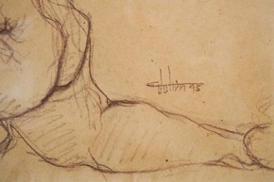 Ernest Julien Malla 1927 - 2022 - Two Framed Life Drawings - Image 6
