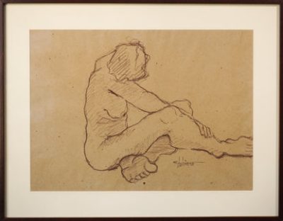 Ernest Julien Malla 1927 - 2022 - Two Framed Life Drawings - Image 9