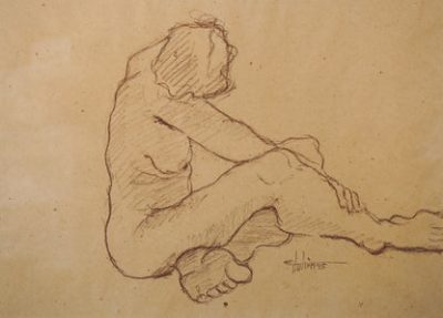 Ernest Julien Malla 1927 – 2022 – Two Framed Life Drawings Miscellaneous 10