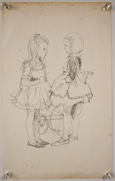 Four High Quality Drawings of Victorian Children at Play Miscellaneous 5