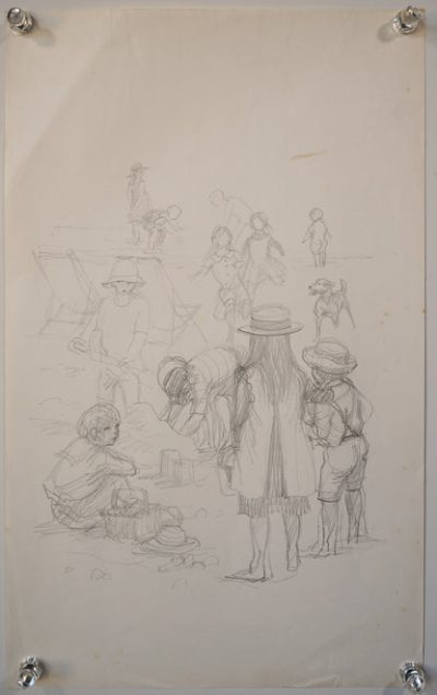 Four High Quality Drawings of Victorian Children at Play Miscellaneous 6