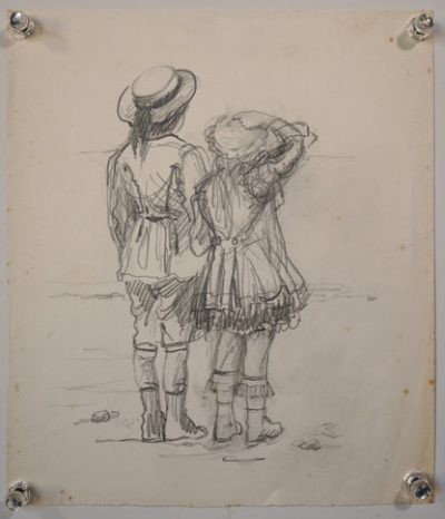 Four High Quality Drawings of Victorian Children at Play Miscellaneous 7