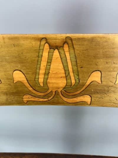 Art Nouveau Ladder Back Armchair / Desk Chair - Image 7