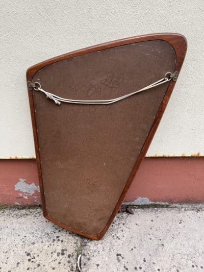 Danish Mid Century Asymmetrical Wall Mirror - Image 4