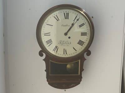 Regency Drop Dial Fusee wall clock Antique Clocks 3