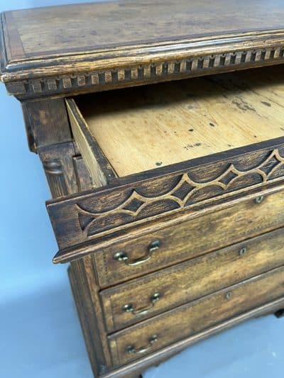 Georgian Oak Chest of Drawers chest of drawers Antique Chest Of Drawers 5