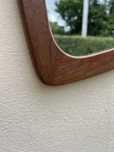 Danish Mid Century Asymmetrical Wall Mirror - Image 3