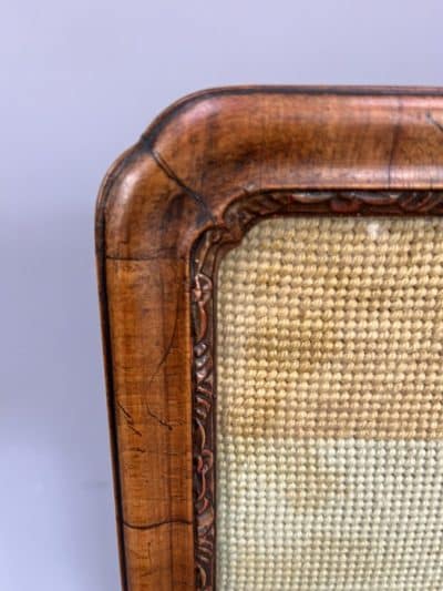 Late Victorian Walnut Framed Firescreen - Image 4