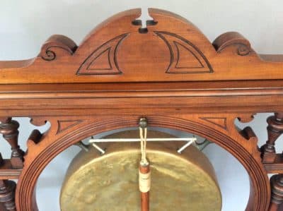 James Shoolbred Large Walnut Dinner Gong - Image 3