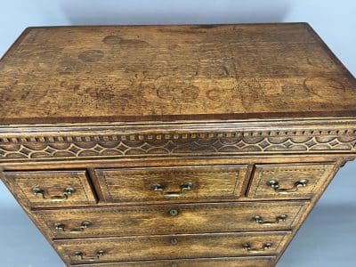 Georgian Oak Chest of Drawers chest of drawers Antique Chest Of Drawers 4