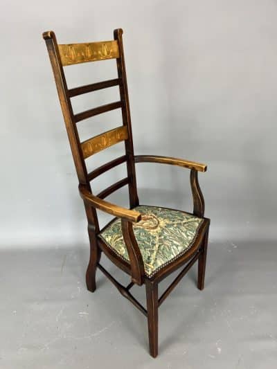 Art Nouveau Ladder Back Armchair / Desk Chair