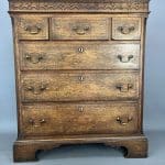 Georgian Oak Chest of Drawers chest of drawers Antique Chest Of Drawers