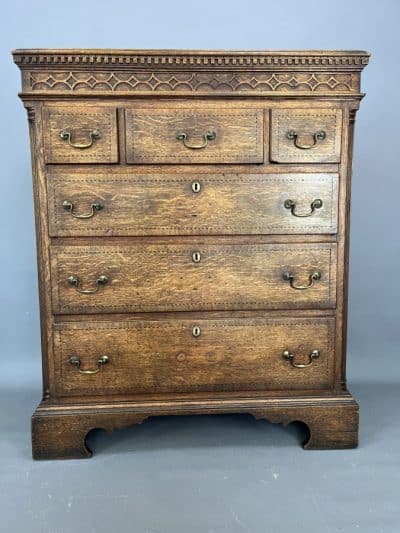 Georgian Oak Chest of Drawers chest of drawers Antique Chest Of Drawers 3