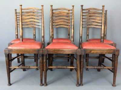 William Birch Set of Six Dining Chairs Dining Antique Chairs 6