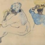 Framed Collotype Print of Paul Gauguin’s ‘Martinican Women, 1887’ Miscellaneous