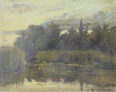 Benito Sanchez - View of a Lake at Dusk