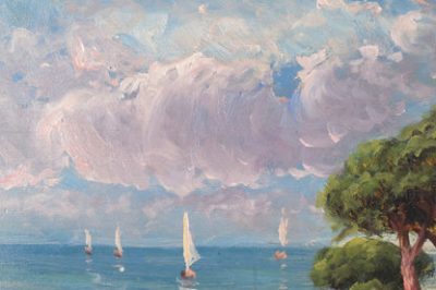 Coastal Landscape with Sailing Boats - Image 5