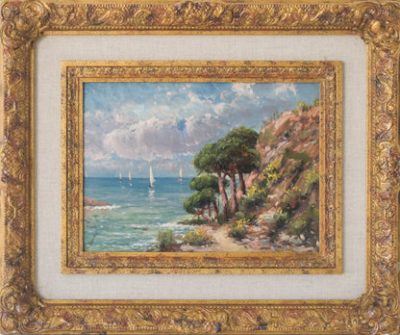 Coastal Landscape with Sailing Boats - Image 2