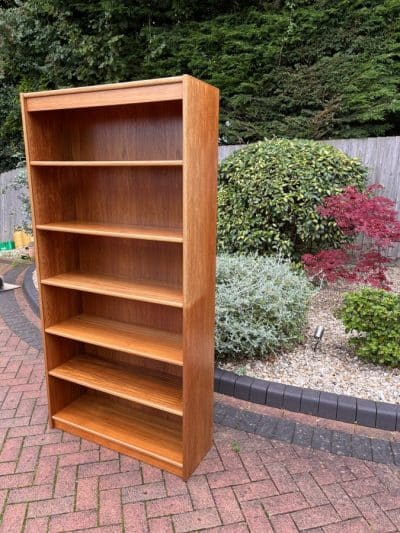 Danish Mid Century Tall Teak Bookcase c1960s - Image 5
