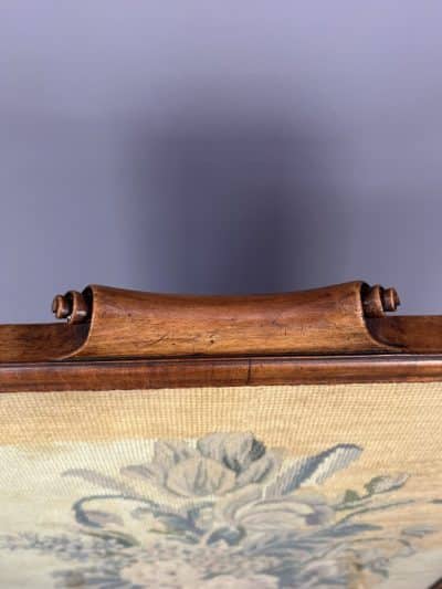 Late Victorian Walnut Framed Firescreen - Image 6