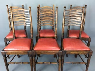 William Birch Set of Six Dining Chairs Dining Antique Chairs 3