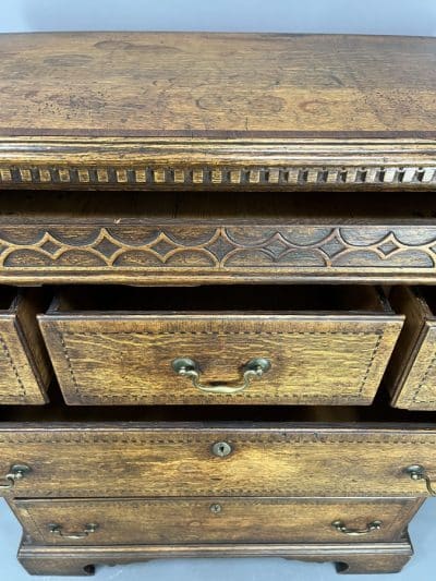 Georgian Oak Chest of Drawers chest of drawers Antique Chest Of Drawers 6