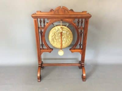 James Shoolbred Large Walnut Dinner Gong - Image 8