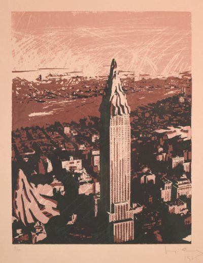 Framed Silk Screen of New York