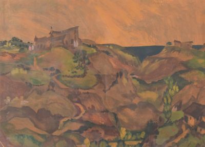 Coastal Landscape with Mountains