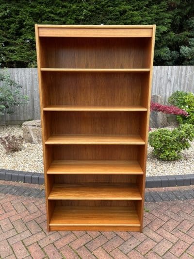 Danish Mid Century Tall Teak Bookcase c1960s