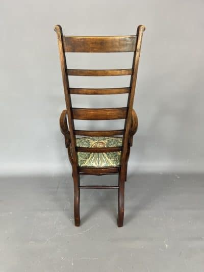 Art Nouveau Ladder Back Armchair / Desk Chair - Image 2