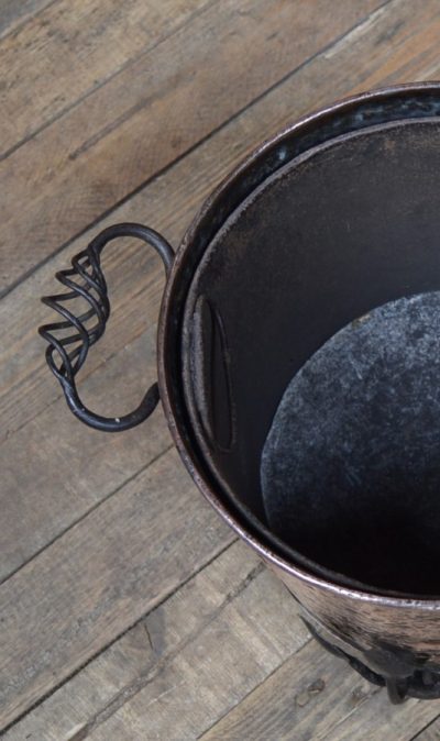 Art Nouveau Copper Bucket SAI2886 - Image 3