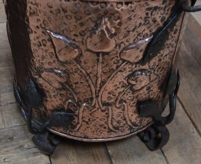 Art Nouveau Copper Bucket SAI2886 - Image 4