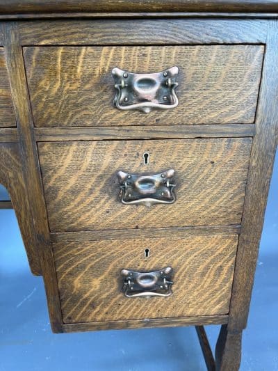 Arts & Crafts Writing Desk by Shapland & Petter c1910 - Image 10