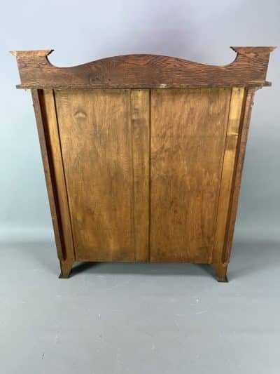 Arts & Crafts Oak Glazed Bookcase c1900 - Image 5