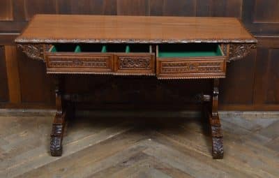Victorian Padauk Library / Side Table SAI3075 - Image 3