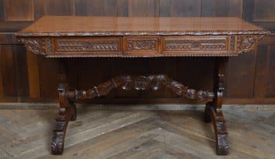 Victorian Padauk Library / Side Table SAI3075 - Image 11
