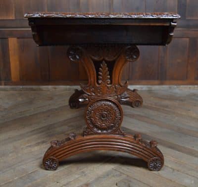 Victorian Padauk Library / Side Table SAI3075 - Image 10