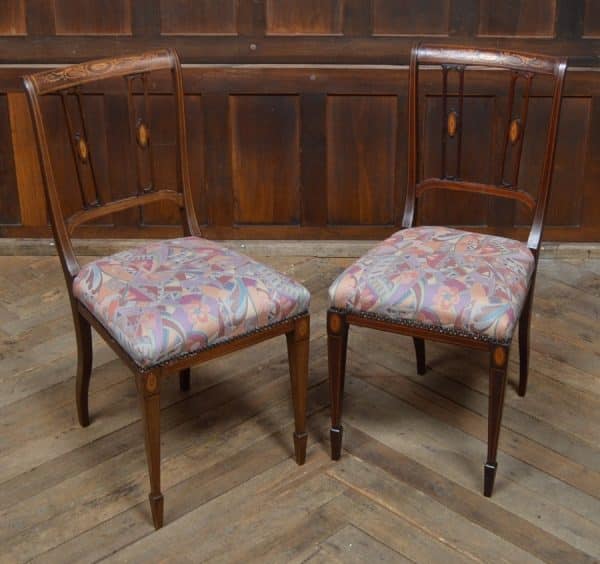 Pair Of Edwardian Mahogany Chairs SAI3070 Antique Chairs 4