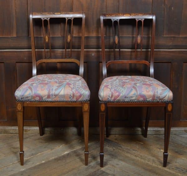 Pair Of Edwardian Mahogany Chairs SAI3070 Antique Chairs 5