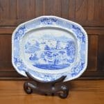 John & William Ridgway “India Temple” Blue & White Meat Charger SAI3076 Miscellaneous
